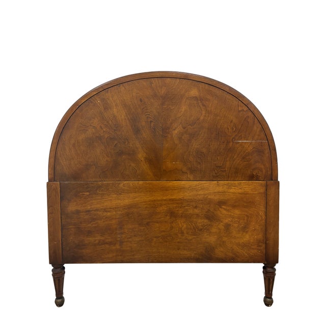 Antique Neoclassical Mahogany Twin Bed Frame With Hand-Painted Classical Medallions & Gilt Decoration For Sale - Image 4 of 10