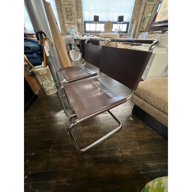 Two Spoleto Chairs and One Piece of Art (Painted Cranes With Gilding on a Wood Panel) For Sale - Image 10 of 18