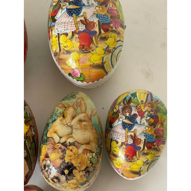 Shabby Chic Antique German Easter Eggs Papier Mache For Sale - Image 3 of 7