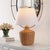 Modern Saolia 22" Rattan Table Lamp in Natural For Sale - Image 3 of 3