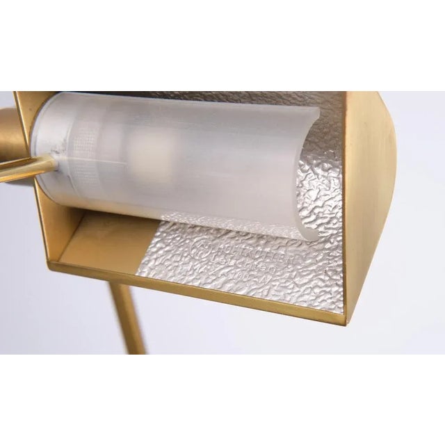 Halogen Brass Swing Arm Floor Lamp, Germany, 1980s For Sale - Image 4 of 10