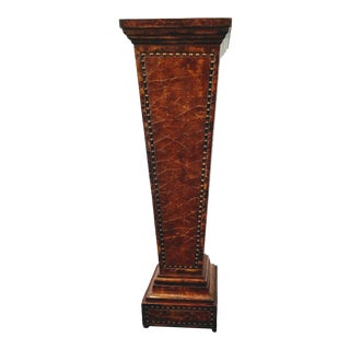 Paul Maitland-Smith / Theodore Alexander Faux-Finished Louis XVI Style Torchere Pedestal For Sale