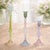 Modern Multicolored Glass Taper Candle Holder (Set of 3) For Sale - Image 3 of 6