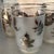 Vintage Mid Century Modern Libbey Frosted Gorgeous Glass Silver Leaf Set of 4 Glass Tumblers For Sale - Image 9 of 11