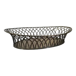 1810 Old Sheffield Silver on Copper Woven Basket