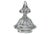 Metal Antique Crystal & Silver Pokal For Sale - Image 7 of 7