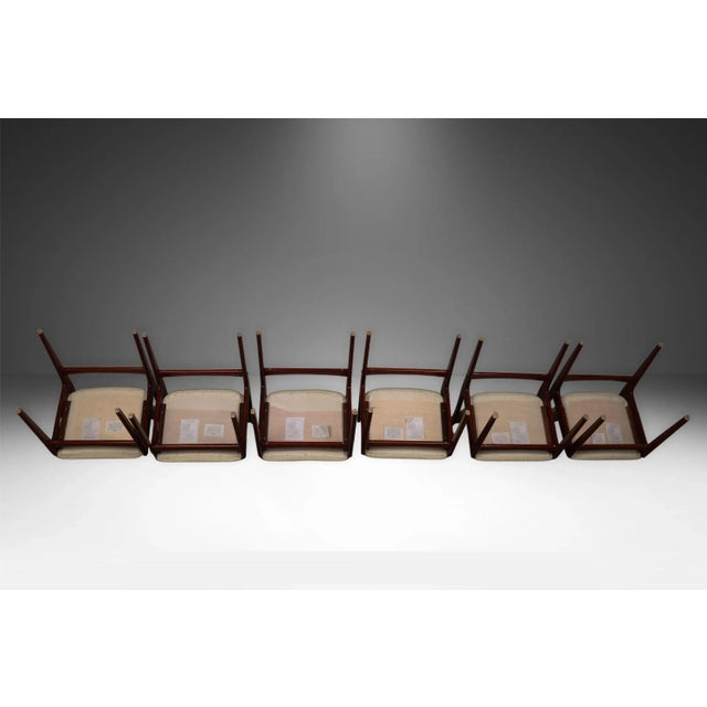 Off-white Mid Century Sculptural Rosewood Dining Chairs For Sale - Image 8 of 12