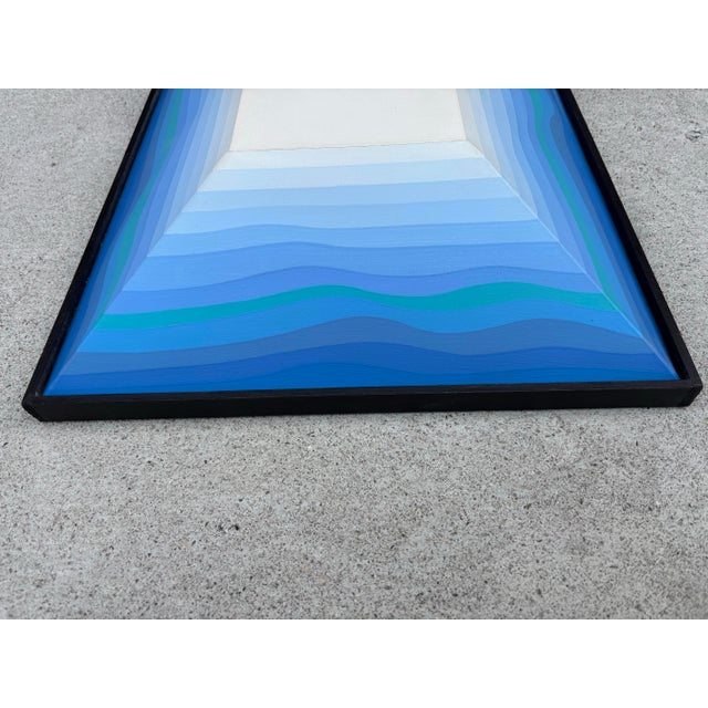 Shozo Nagano 1970s Shozo Nagano Abstract Painting Titled "Remote Land" For Sale - Image 4 of 9