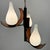 Wood Pendant Light in Teak with Milk Glass and Brass, 1960s For Sale - Image 7 of 10