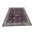 Navy Blue Persian Mahal Hand-Knotted Wool Rug - 8' X 9'11" For Sale