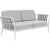 Ribbons white sofa by mowee dimensions: d83 x w160 x h81 cm material: aluminum, upholstery weight: 32 kg also available in...