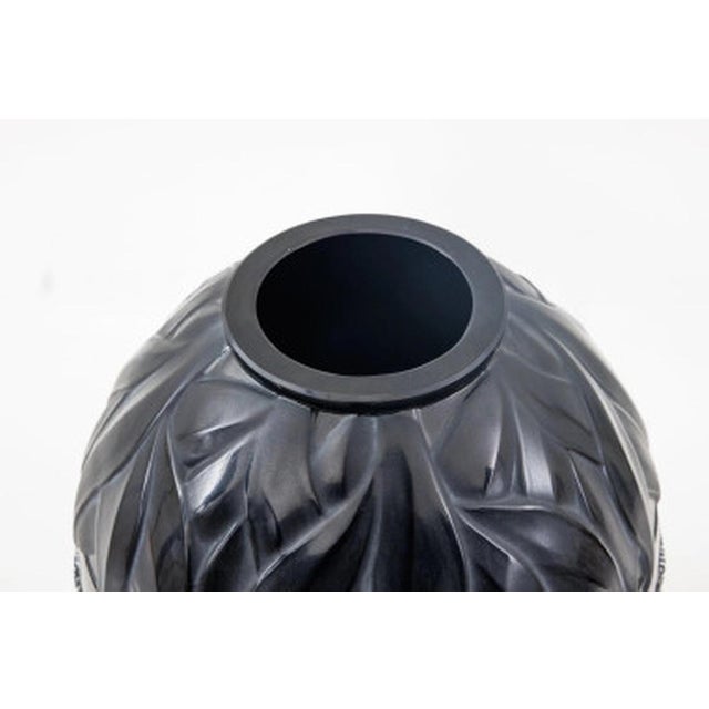 1990s Tanzania Zebra Vase by Marie Claude Lalique, 1991 For Sale - Image 5 of 6