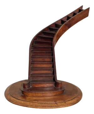 Mahogany Spiral Masters Staircase