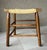 Mid 20th-Century Refined Rustic Maple Wood Mortise & Tenon Fiber Rush Saddle Seat Bench / Stool For Sale - Image 4 of 18