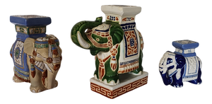 Vintage Garden Plant Stand in Ceramic, 1960, Set of 3