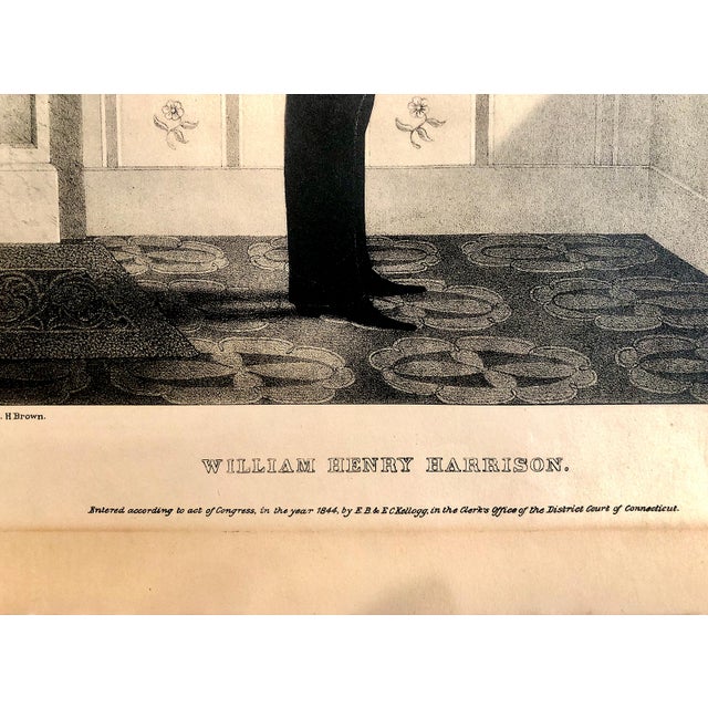 Black President William Henry Harrison in a 1931 Facsimile Reissue of the 1844 Silhouette Lithograph, by William Henry Brown For Sale - Image 8 of 8