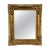 1970s Rectangular Gold Hand-Carved Wooden Mirror, Spain, 1970s For Sale - Image 5 of 5