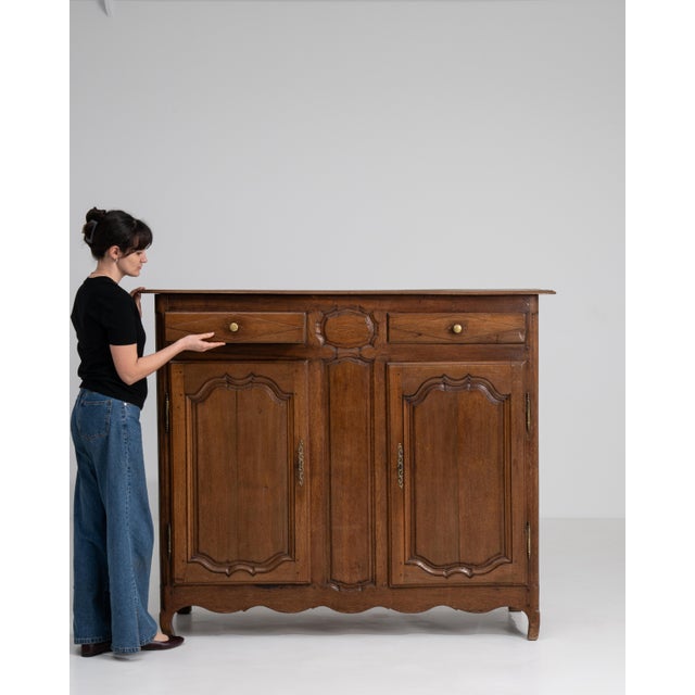 Early 19th Century Early 19th Century Oak Louis XV Buffet For Sale - Image 5 of 12