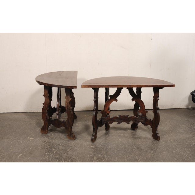 19th Century Italian Lyre Leg Consoles (Or Center Table) For Sale - Image 10 of 13