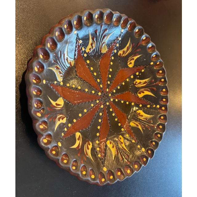 Eldreth Pottery Redware Dish For Sale - Image 4 of 7