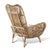 Contemporary Florida Regency Rattan Arm Chair With Cushions For Sale - Image 3 of 5