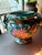1910s 1910s Antique French Majolica Gargoyle-Handle Barbotine Jardinière by Frie Onnaing For Sale - Image 5 of 12