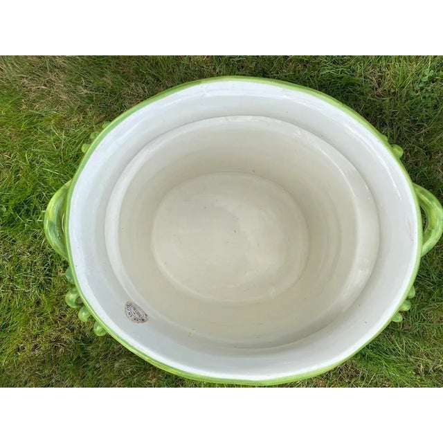 Ceramic Vintage Vietri Planter Cachepot For Sale - Image 7 of 7