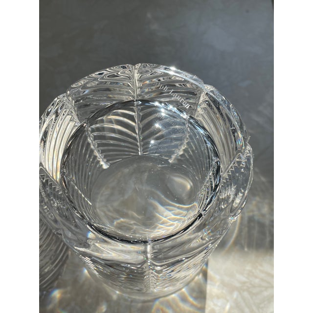 1990s Vintage Ralph Lauren Crystal Herringbone Classic Double Old Fashioned Glasses, Set of 12 For Sale - Image 5 of 15