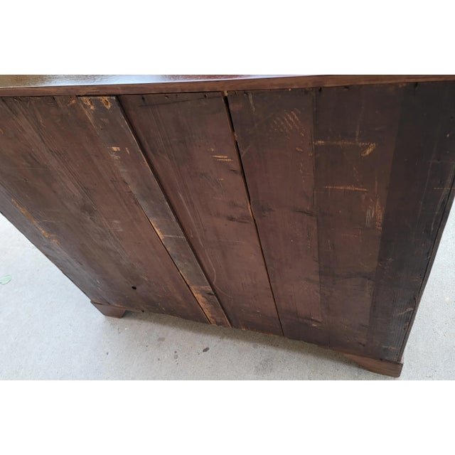 Antique Early 19th Century English Inlaid Mahogany 8 Drawer Gentleman's Tall Chest For Sale - Image 4 of 12