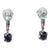 Natural Iolite & Aquamarine Drop Earrings in 14k White Gold, a Pair For Sale