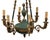 A pair of French Empire style bronze doré and tole six light chandeliers, approximately 34 inches high, 24 inches in...