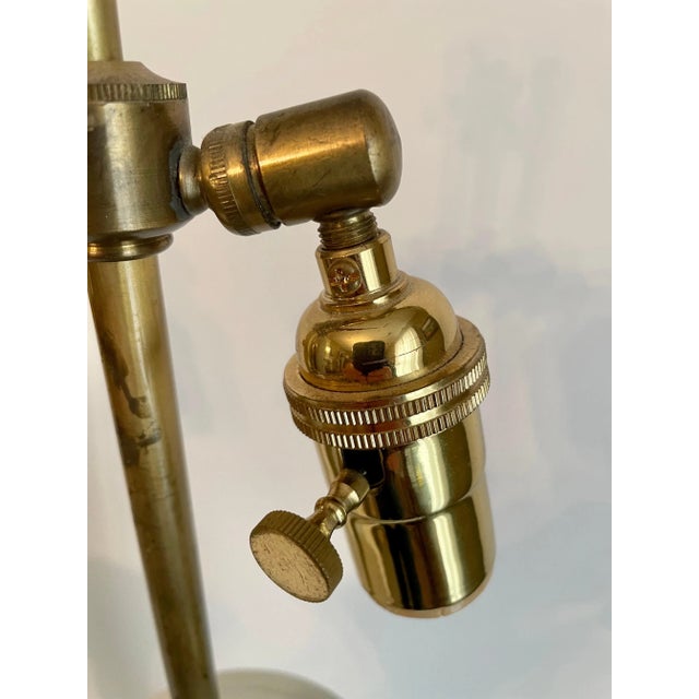 White Italian Opalescent Glass Lamps - A Pair For Sale - Image 8 of 9