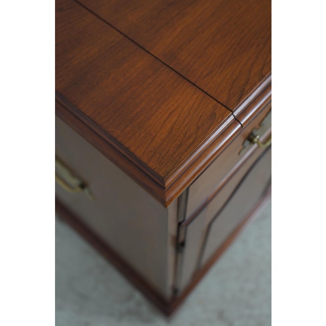 Henkel Harris Cherry Flip Top Bar Cabinet For Sale - Image 11 of 18