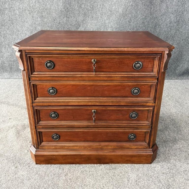 This Hooker Furniture Brookhaven two-drawer lateral file cabinet features a rich traditional design with a warm wood...