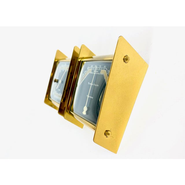 Art Deco Brass Weather Station from Fischer, 1940s For Sale - Image 4 of 11