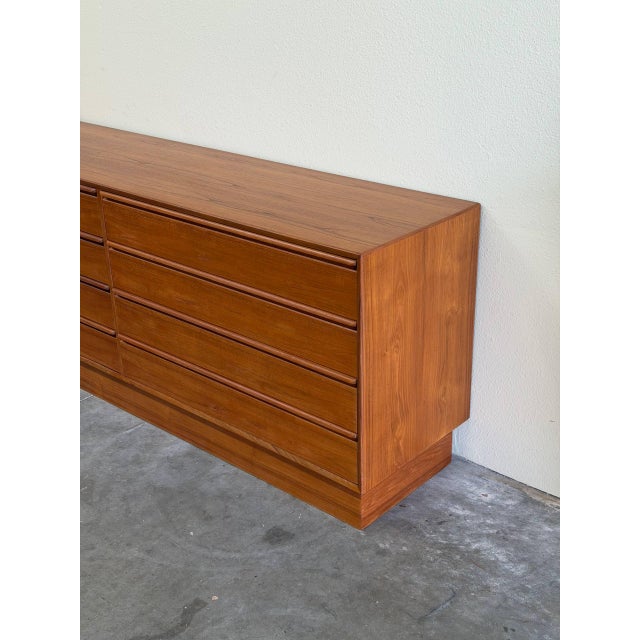 1960s Westnofa Teak Dresser - Mid-Century Modern Wooden Lowboy - Scandinavian Vintage Storage For Sale - Image 4 of 12