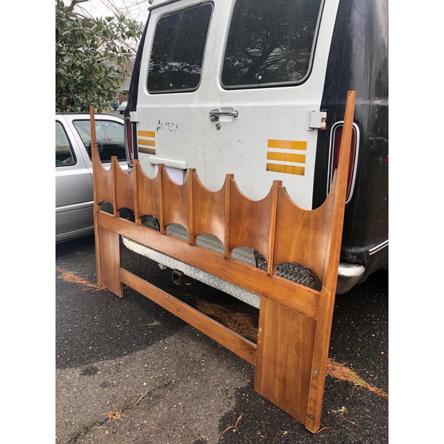 Vintage MidCentury Thomasville Burl Wood King Headboard Chairish