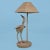 Pair of large Crane Lamps by Mario Lopez Torres. There are minor imperfections to the hand-made woven rattan. Signed Mario...