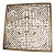 Antique Transom Window in a Geometric Design For Sale
