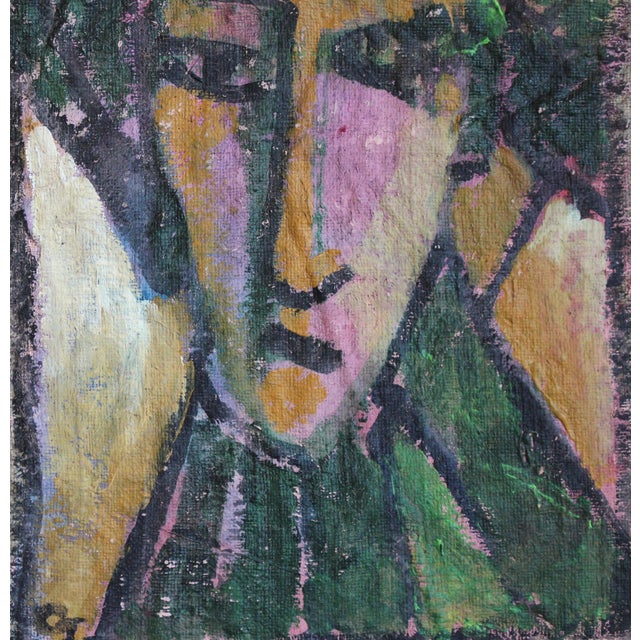 1980s Florentine School Artist, Hidden Portraits XVIII, 1990s, Acrylic on Canvas, Framed For Sale - Image 5 of 10