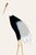A refined crane study inspired by historical Japanese crane imagery. Set against a warm parchment ivory background...