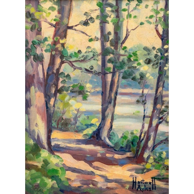 American Hartwell Ayles Landscape Scenes Oil on Panel, 2 For Sale - Image 3 of 11