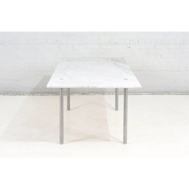 1950s Carrara Marble Dining Table, William, Ross, Douglas for Laverne For Sale - Image 5 of 7