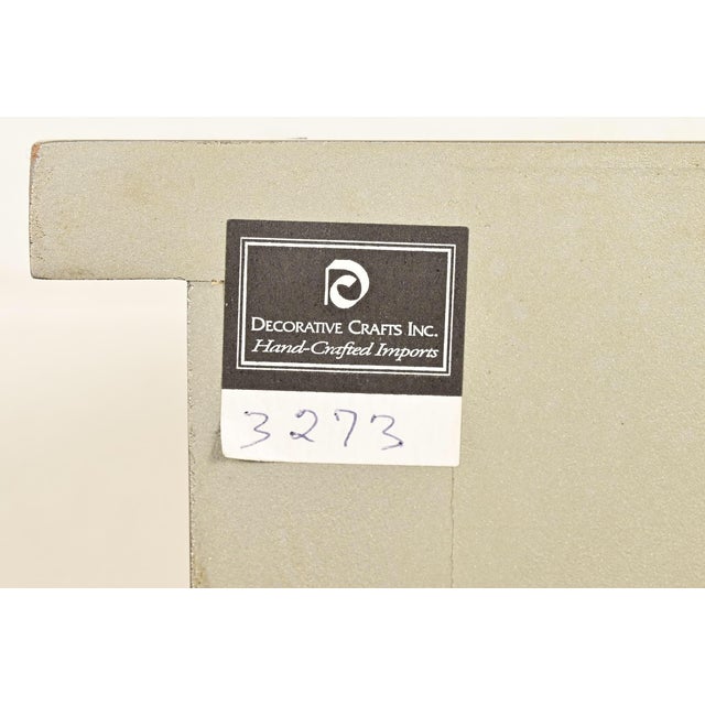 Italian Neoclassical Paint Decorated Demilune Cabinet For Sale - Image 14 of 15