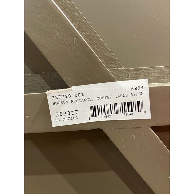 Gray Four Hands Ashen Gray Wood "Hudson" Coffee Table For Sale - Image 8 of 8