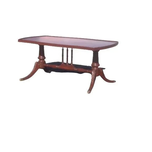 Coffee Vintage Cherry Pedestal Coffee Table 1920s For Sale - Image 8 of 9