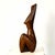 Mid century contemporary carved wooden figurative sculpture.