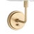Contemporary Polly Sconce Single, Natural Brass with Linen Scalloped Shade For Sale - Image 3 of 5