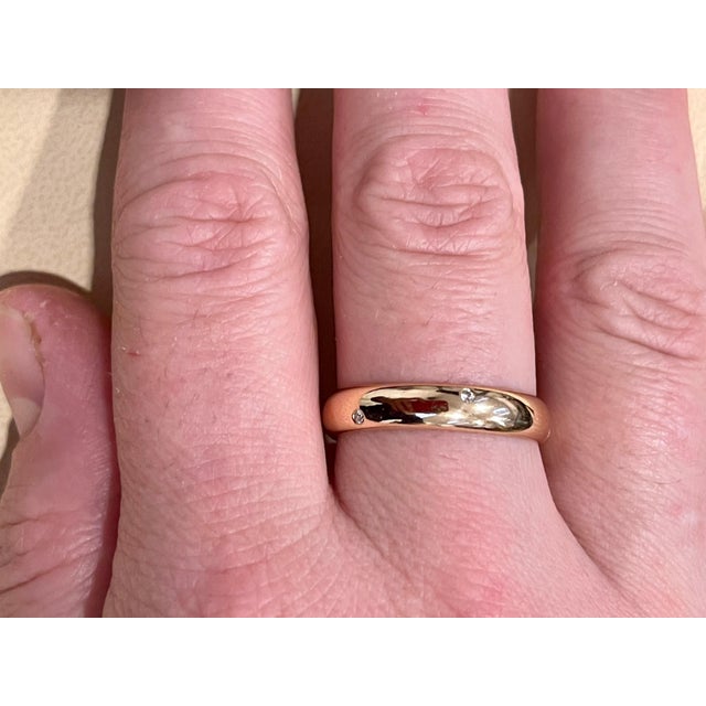 6 Flush Set Bezel Diamond Eternity Wedding Band in 18 Karat Yellow Gold For Sale - Image 18 of 18