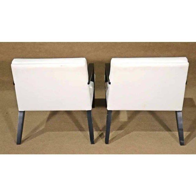 Animal Skin Mid 20th Century Letaher Lounge Chairs by Bright Co - 2 Pieces For Sale - Image 7 of 7